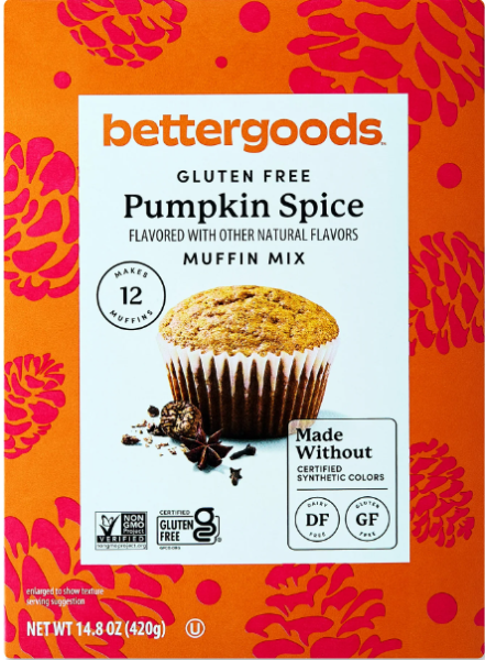 BETTERGOODS 'Pumpkin Spice' Muffin Mix Backmischung Gluten Free 420 gr